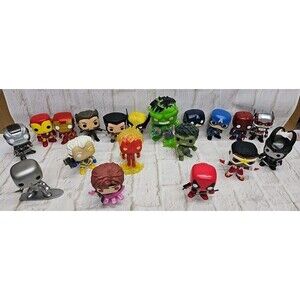 Marvel Funko Pops Marvel Random Universe Lot Of 19 Figure Only No Stands
